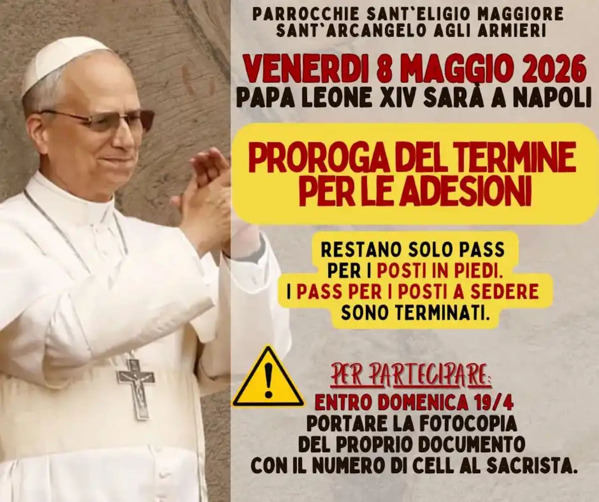 📣 IMPORTANTE: PROROGA ISCRIZIONI PER L’INCONTRO CON PAPA LEONE XIV