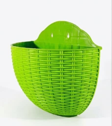 Woven Texture Plastic Wall Pot