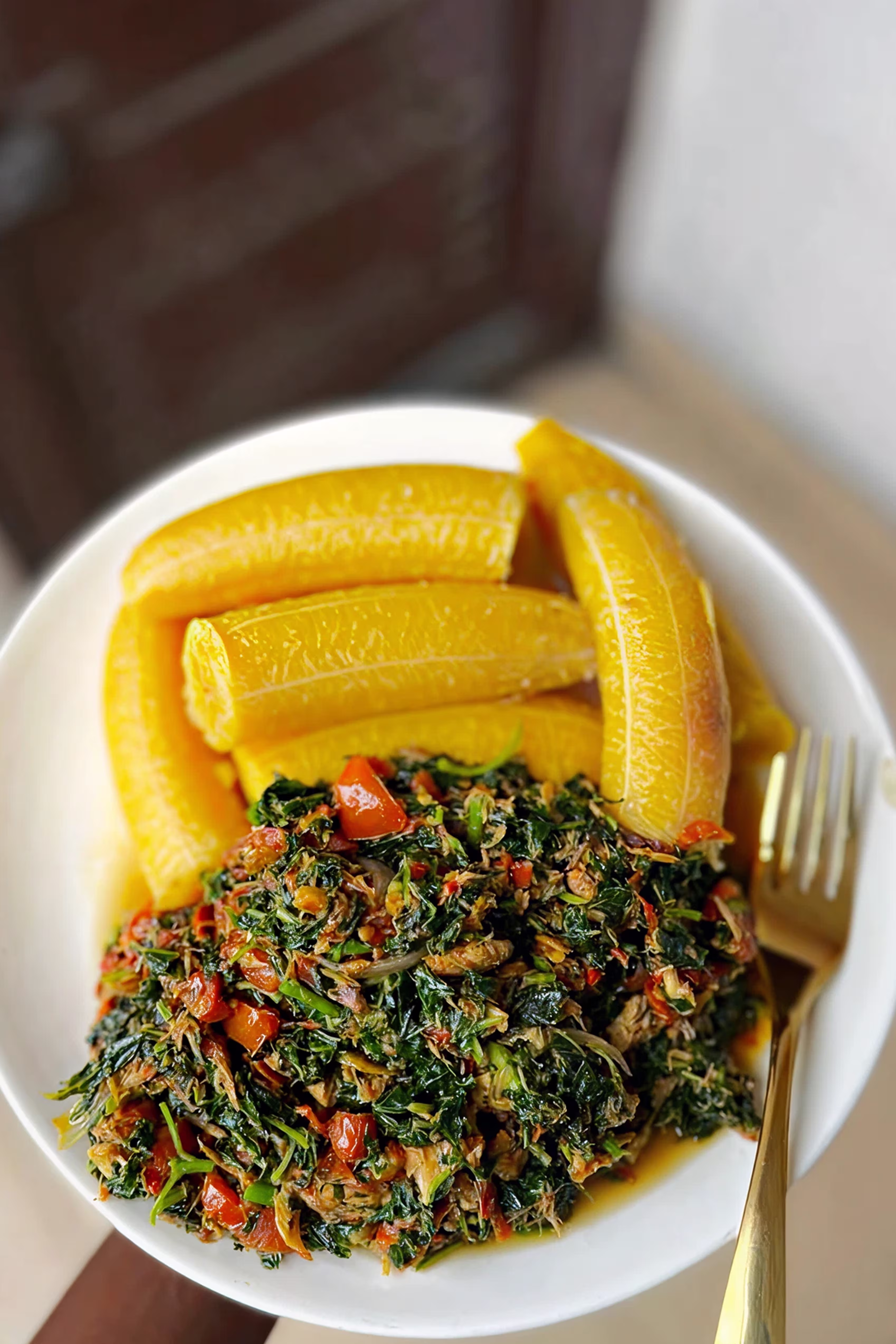 Fried vegetables (Nzom) | Lumo