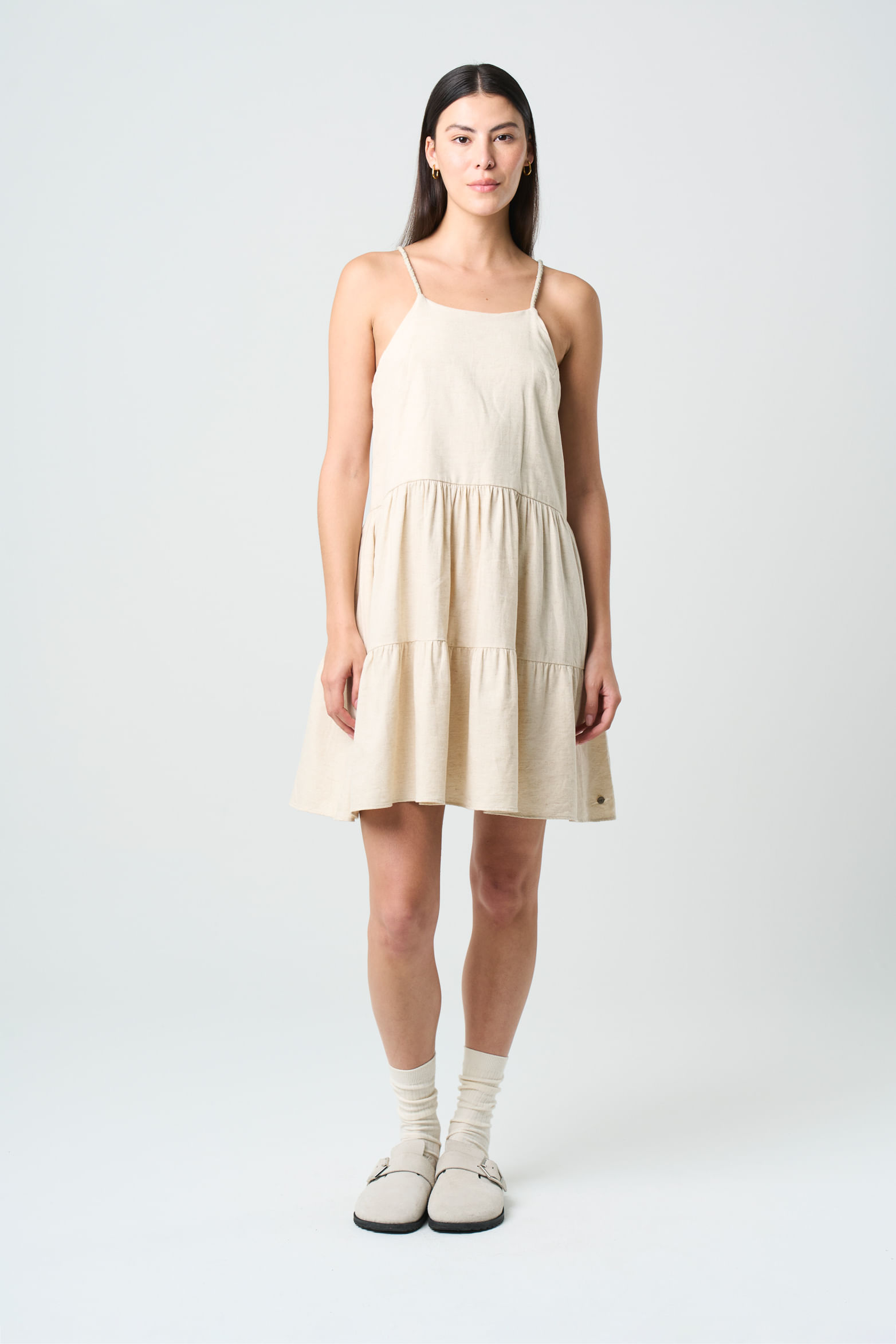 Vestido Lyra para mujer detalle trenzado y millaré