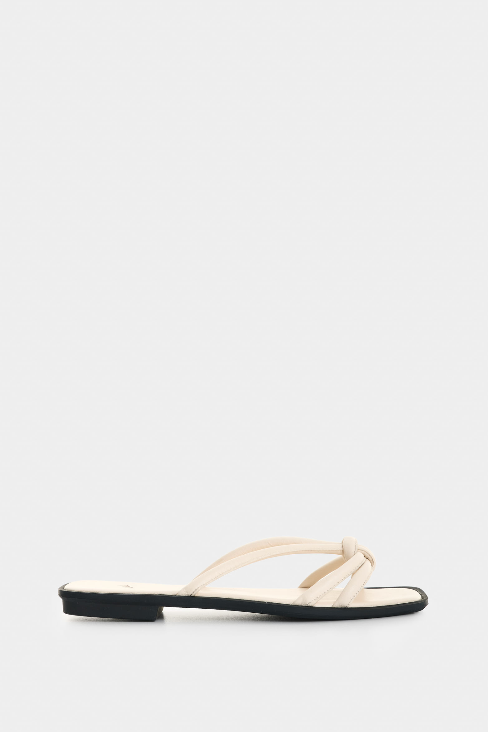 Sandalia plana de cuero para mujer Sole
