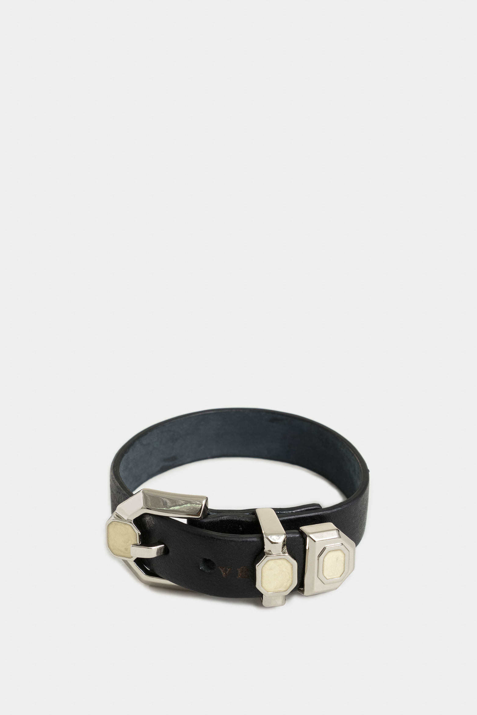 pulsera maritimus de cuero para mujer resina nacarada