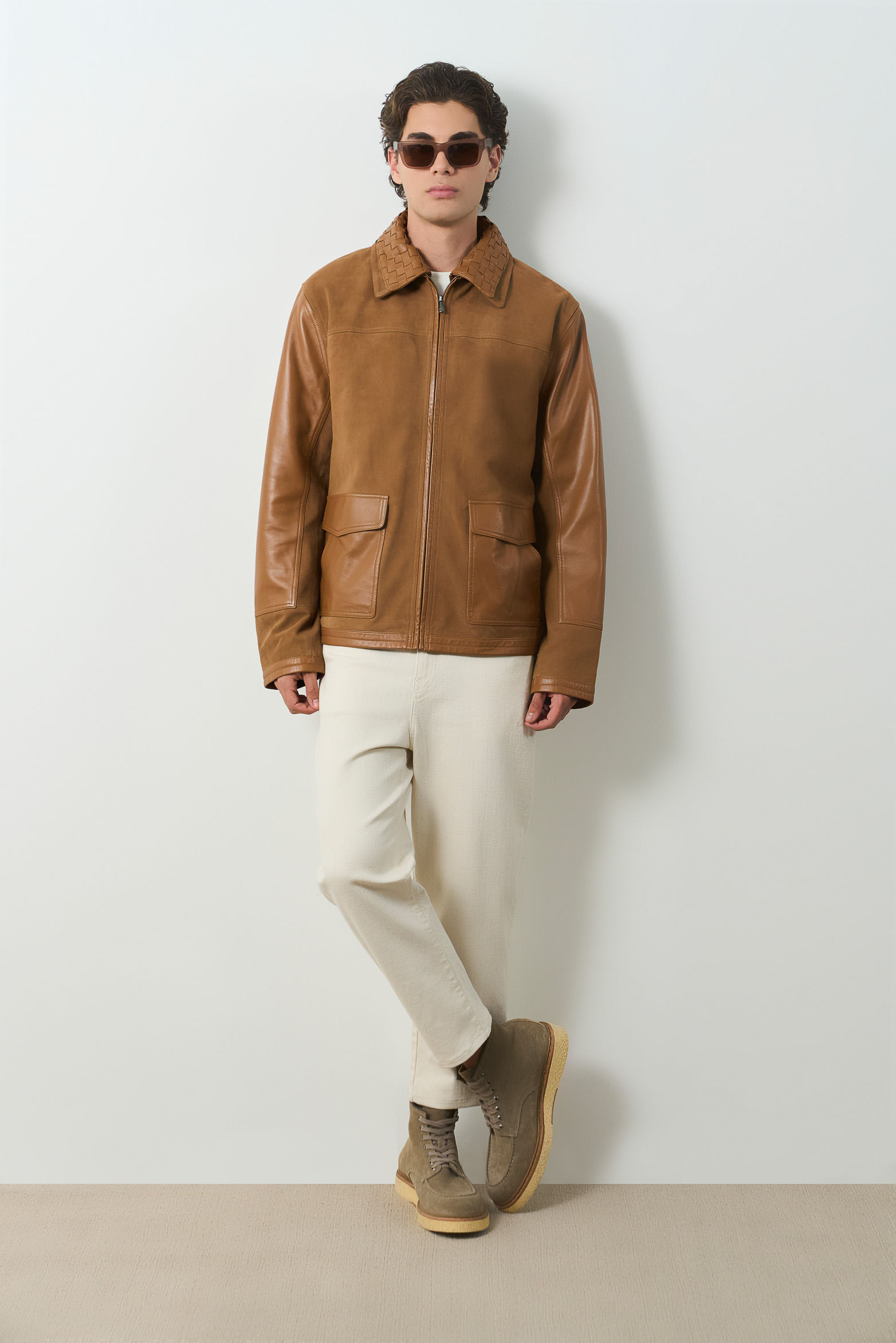Chaqueta de cuero para hombre Nila 2