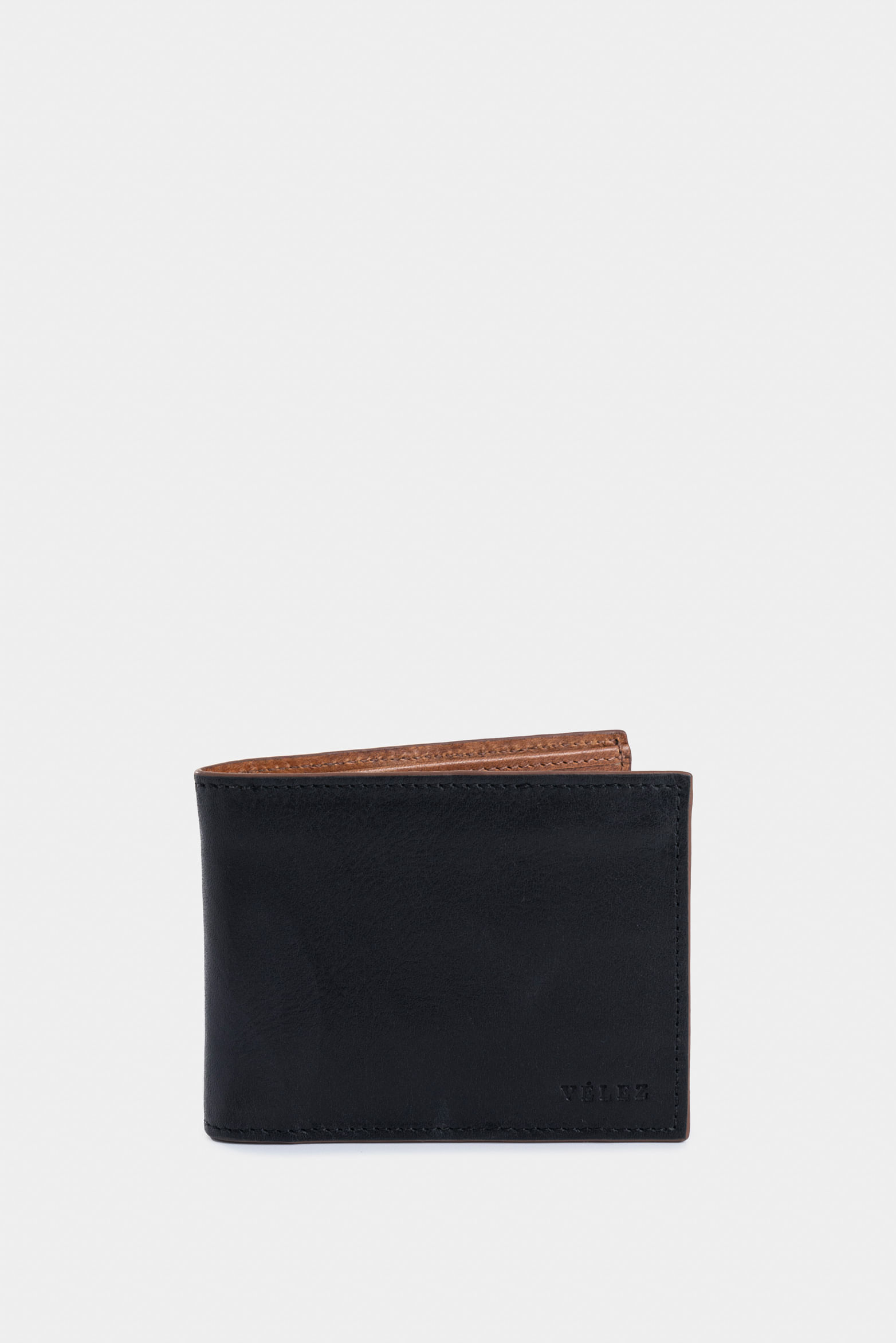 Billetera Sunlight de cuero para hombre contraste