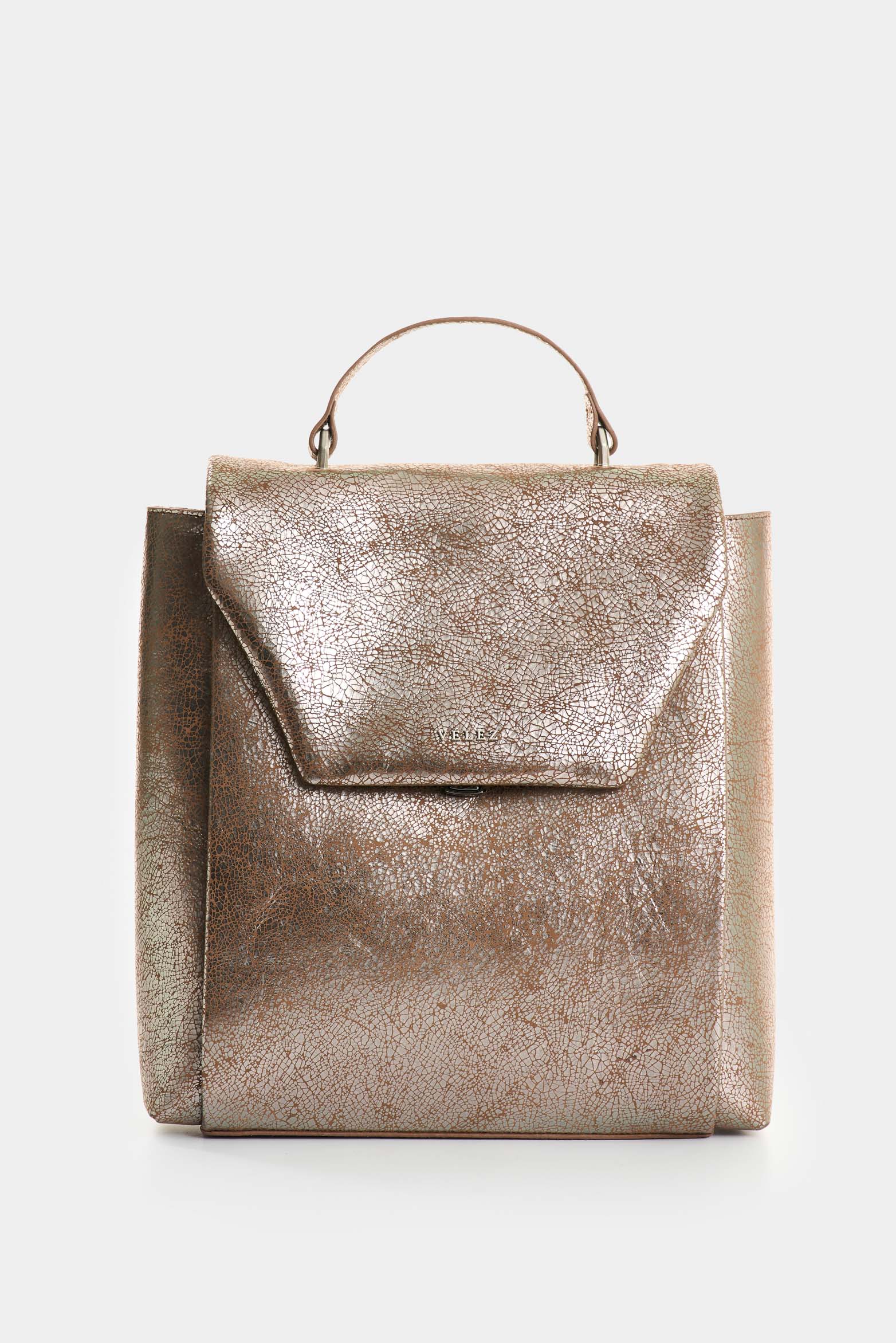 Mochila de cuero folia craquelada para mujer Thalia