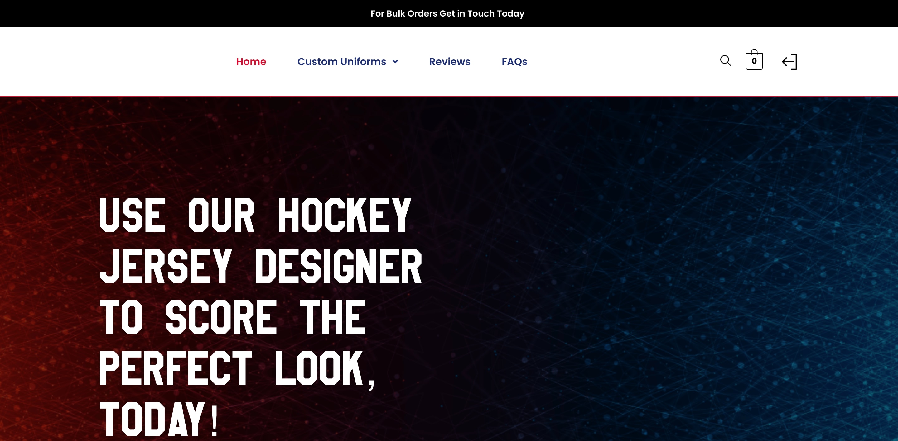 Jersey Generator - Custom eCommerce website