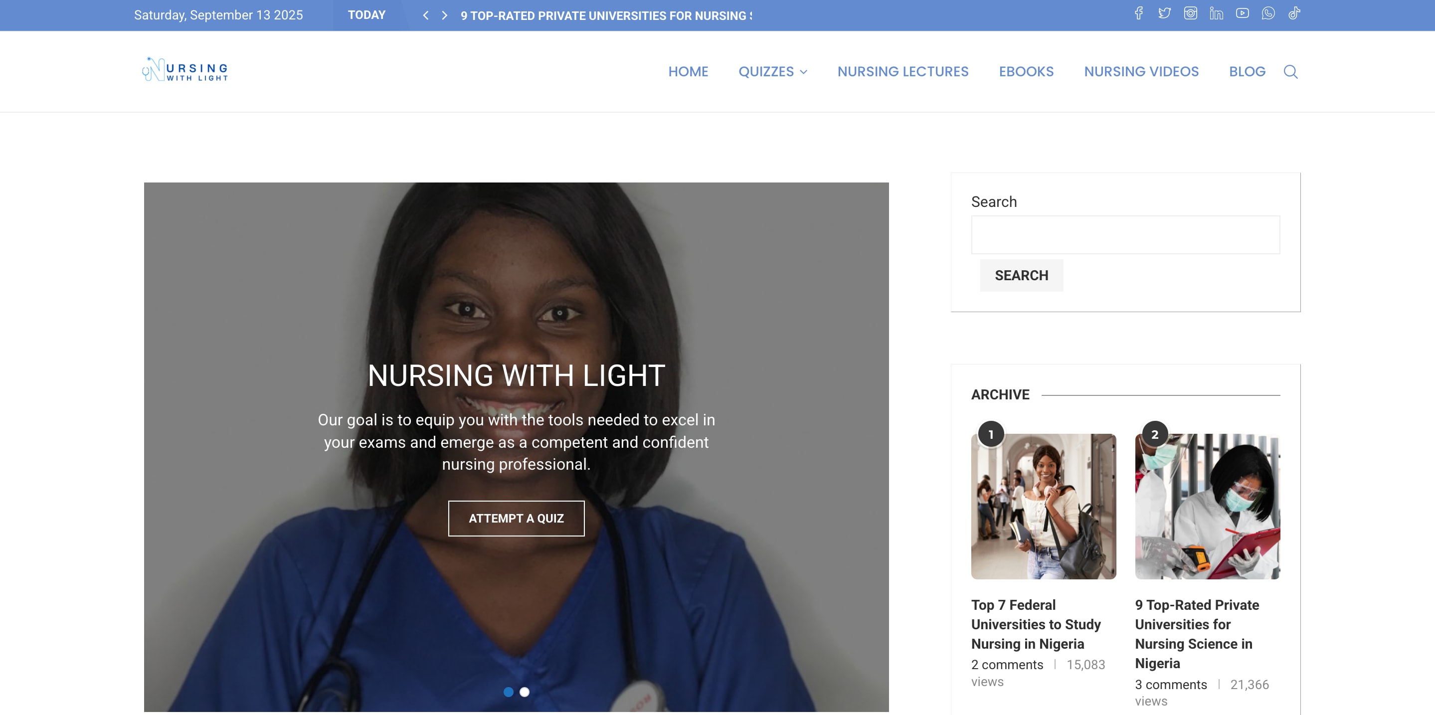 Nursing with Light - Educational Platform