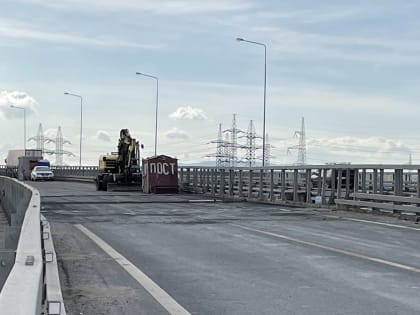 Высотная транспортная эстакада на 974-м километре трассы М5 вновь на ремонте