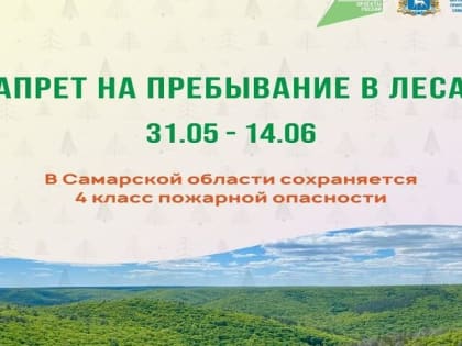 На территории Самарской области сохраняется 4 класс пожарной опасности