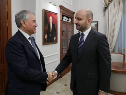 Губернатор Вячеслав Федорищев встретился с Председателем Государственной Думы Вячеславом Володиным