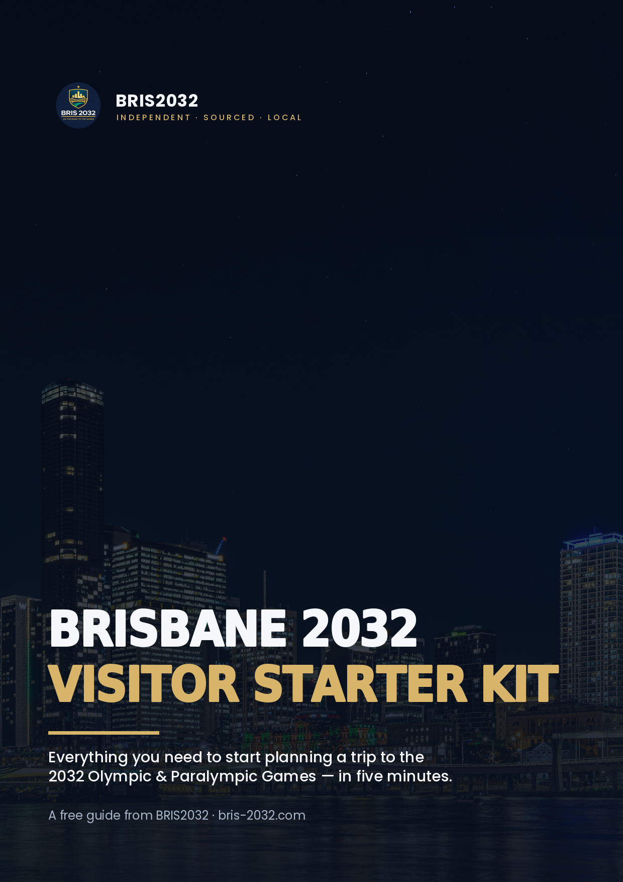Brisbane 2032 Visitor Starter Kit cover