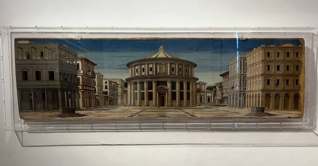 ideal renaissance city drawing urbino marche museum Luciano Laurana