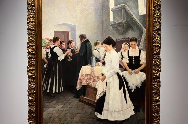 Communion, by István Csók (1890)
