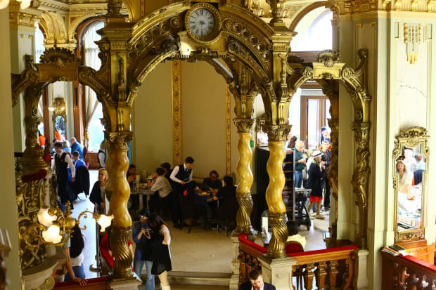 new york cafe budapest inside solomonic marble columns