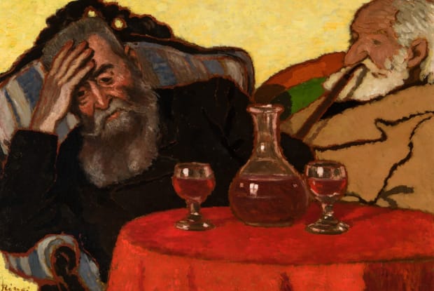 My Father and Uncle Piacsek, by József Rippl-Rónai (1907) MNG