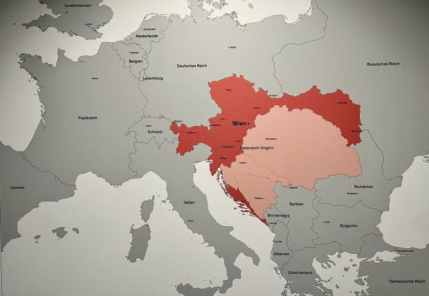 map of austria hungary