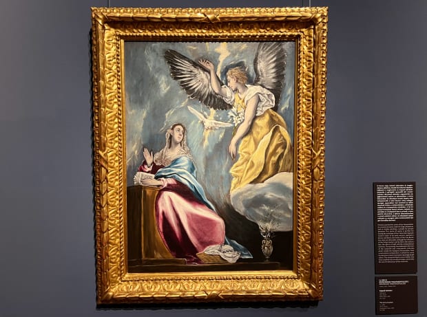 szepmuveszeti museum of fine arts budapest The Annunciation, by El Greco (1600)