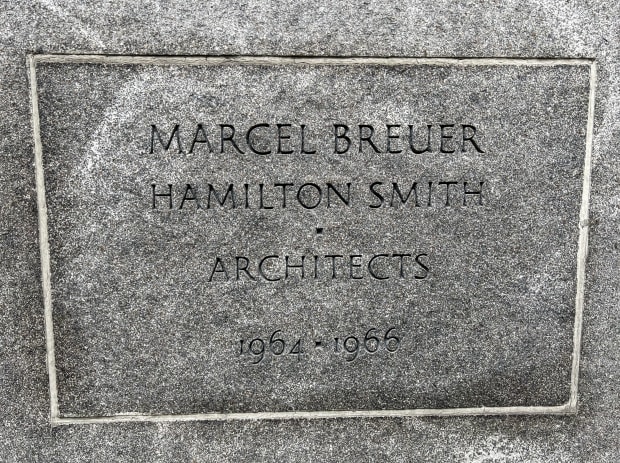 whitney museum plaque marcel breuer hamilton smith