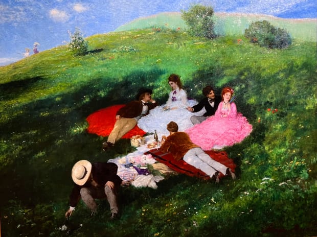 Picnic in May, by Pál Szinyei Merse (1873)