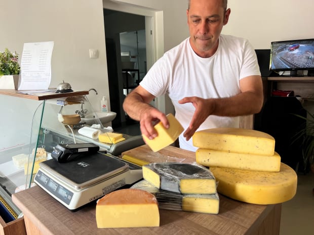 Tibor Szilágyi (Zempléni Sajt) has been making cheese in the village of Tarcal since 2013. Photo: Tas Tóbiás