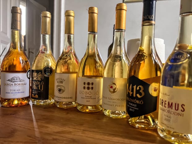 sweet tokaj wines bottles