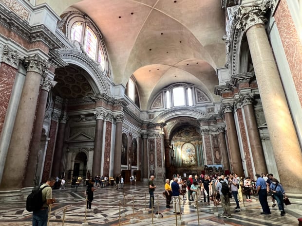 santa maria degli angeli rome interior lunette windows granite columns