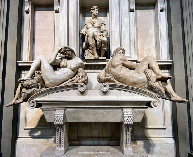 medici chapel michelangelo sculpture night and day florence