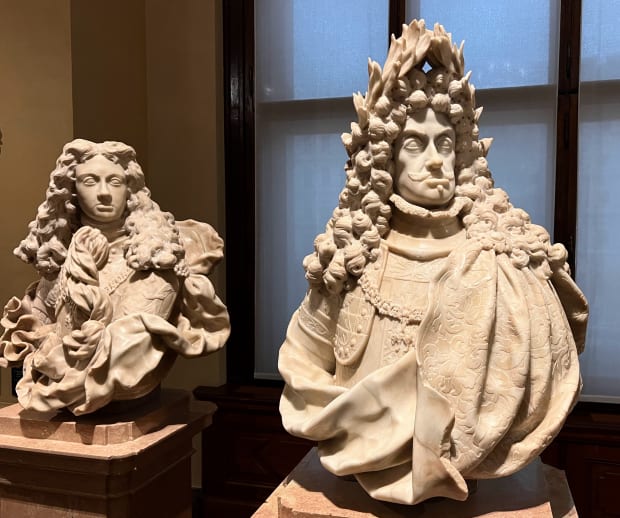 habsburg leopold and joseph kunstkammer marble bust
