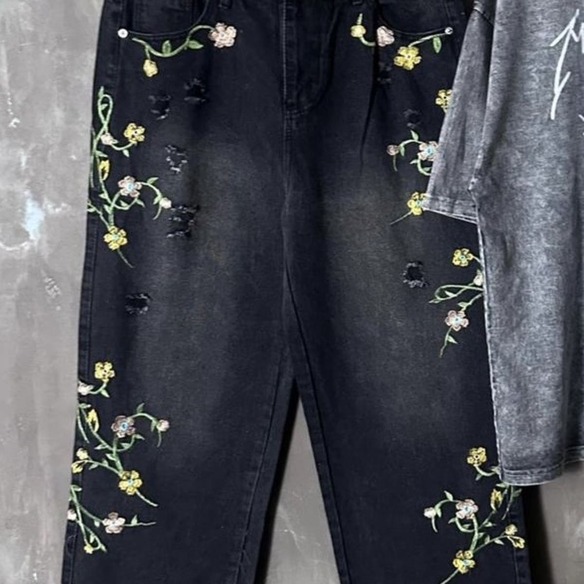 Baggy jeans black color 