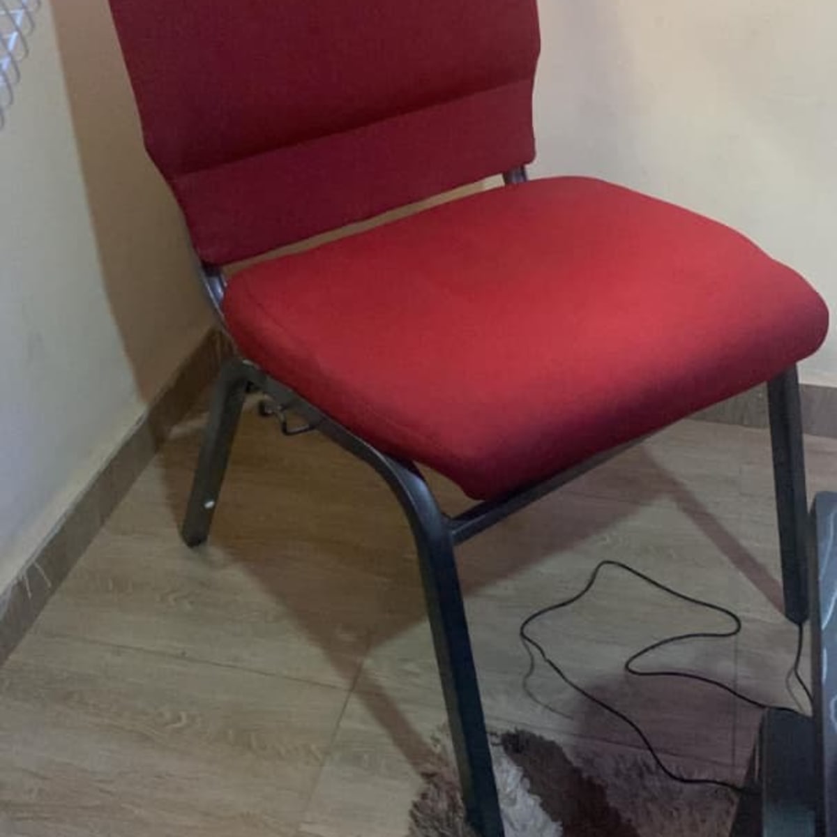 Classic red comfy chair 