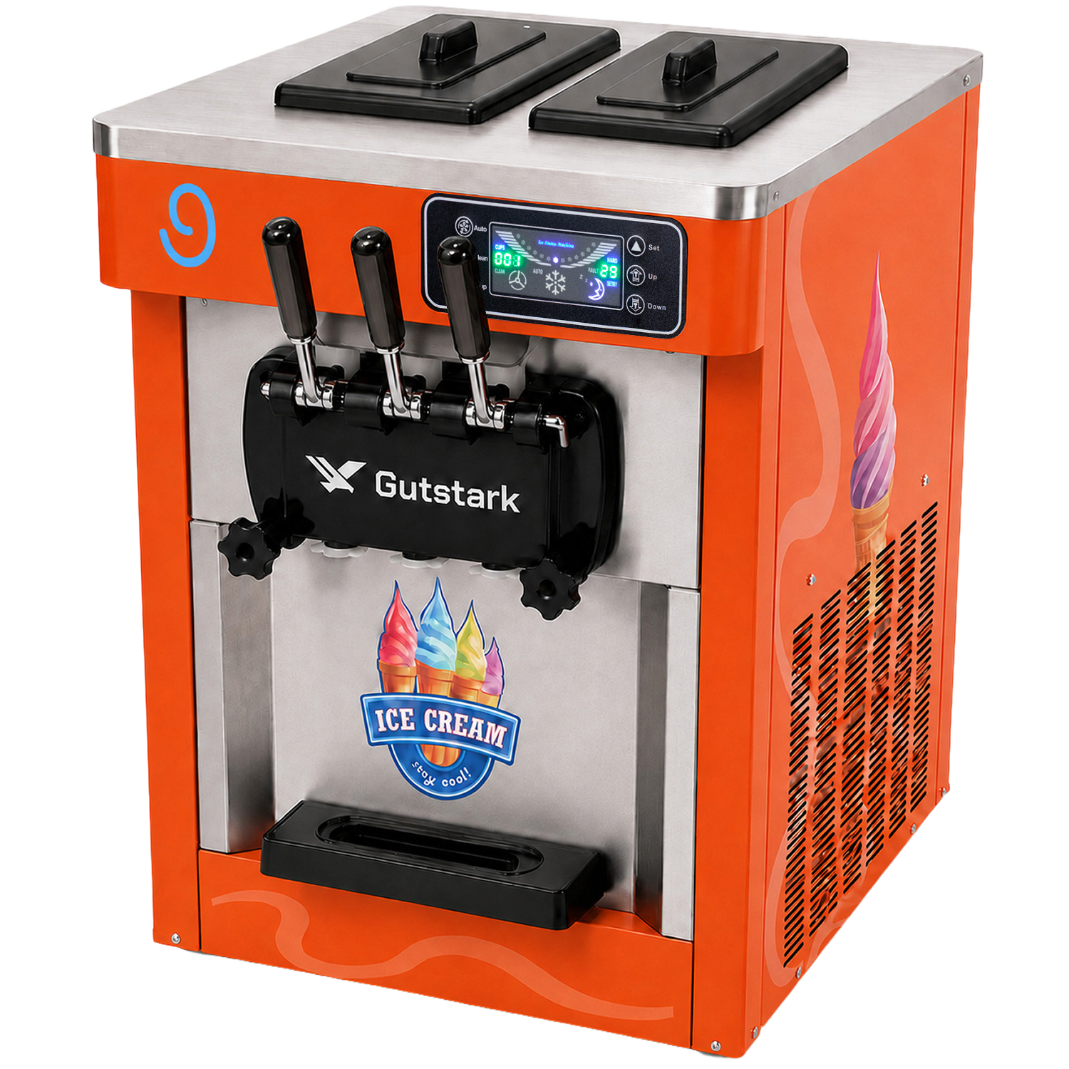 Máquina de helado suave Gutstark naranja
