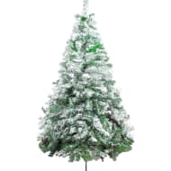 JARDIMEX Arbol Navidad Nevado 160cm 489 Puntas Escarcha Verde