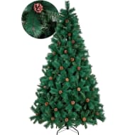 JARDIMEX Arbol Navidad Escoces 160cm Doble Rama 407 Puntas Verde