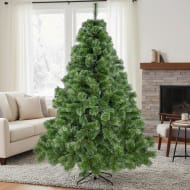 JARDIMEX Arbol Navidad Escoces Aguja Verde 2.10m 300 Puntas Frondoso