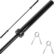 CENTURFIT Barra Olimpica 2.2 m 20 kg 1200 lb Buje Bronce Negro Brillante