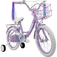 Little Monkey Bicicleta Infantil Rodada 16 Morada Canasta Ruedas Apoyo