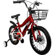 LITTLE MONKEY Bicicleta Rodada 16 Roja Racing Canasta Frenos Disco