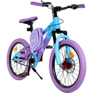 LITTLE MONKEY Bicicleta Rodada 20 Morada Frenos Disco Mochila Suspension