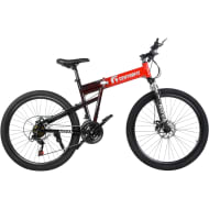 CENTURFIT Bicicleta Montana Plegable R26 21 Velocidades Freno Disco Roja