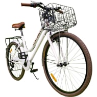 CENTURFIT Bicicleta Vintage R26 6 Velocidades V Brake Blanca 120kg
