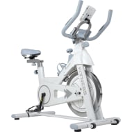 Centurfit Bicicleta Spinning 11kg Pantalla Pulso Porta Celular Blanca
