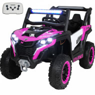 LITTLE MONKEY Buggy TRX Electrico 12V Rosa Bluetooth 2 Motores Ninas