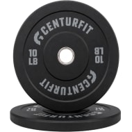 Par Disco Bumper Olimpico 10 Lb Centro Acero Caucho Crossfit Negro