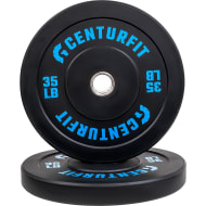 Par Disco Bumper Olimpico 35 Lb Centro Acero Caucho Crossfit Negro