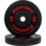 Par Disco Bumper Olimpico 45 Lb Centro Acero Caucho Crossfit Negro