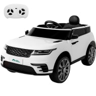 LITTLE MONKEY Camioneta Montable Electrica 12V Control Remoto MP3 Blanca