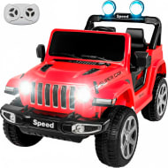 LITTLE MONKEY Camioneta Montable Electrica 12V 4x4 Rojo Control Remoto