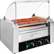 GUTSTARK Maquina Hot Dogs 16 Salchichas 18 Panes 9 Rodillos 2200 W Acero