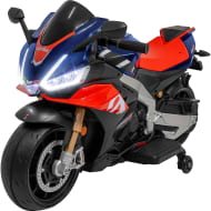 LITTLE MONKEY Moto Electrica Montable 12V Ninos Llantas Apoyo Azul