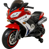 LITTLE MONKEY Moto Electrica Infantil 12V Deportiva Luces Musica USB Roja